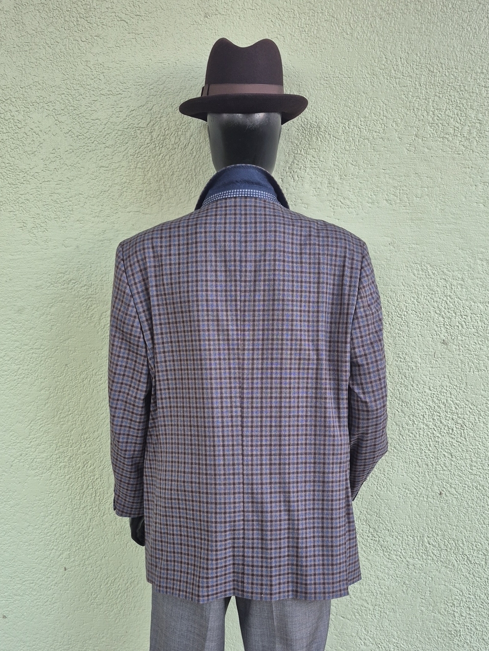 Alan Flusser Men's Classic Micro-Check/Plaid Print Luxury Blazer *Custom Lining* - Picture 14 of 17